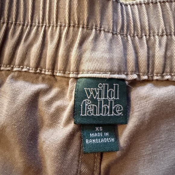 Wild Fable Women's Cargo Pants Canvas Twill Brown Pockets Size Extra Small EUC - Picture 6 of 9